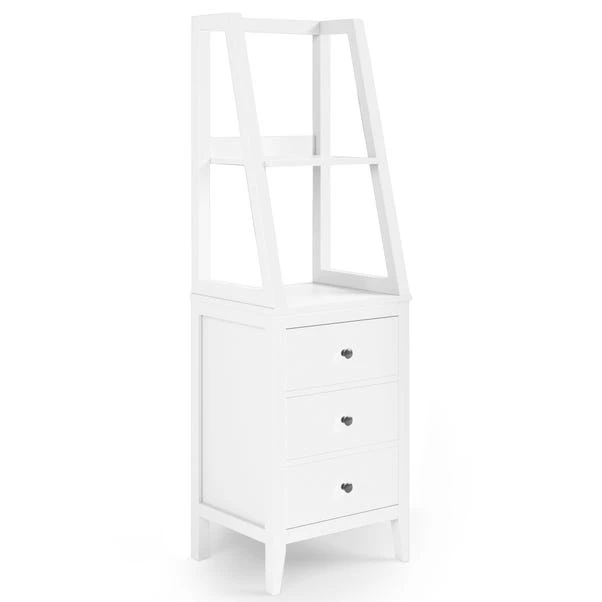 Dunelm Lynton Ladder Bedside White 2 Dunelm Lynton Ladder Bedside White - Image 2