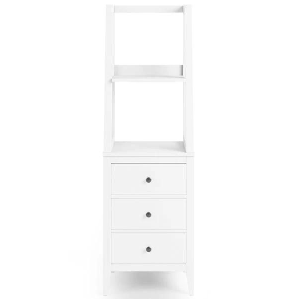 Dunelm Lynton Ladder Bedside White 3 Dunelm Lynton Ladder Bedside White - Image 3
