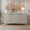 Dunelm Neena Large Sideboard, White Wash Acacia Wood