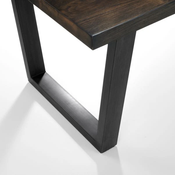 Julian Bowen Brooklyn Rectangular Dining Table Dark Oak 4 Julian Bowen Brooklyn Rectangular Dining Table Dark Oak - Image 4