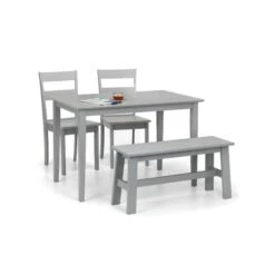 Julian Bowen Kobe Compact Rectangular Dining Table Grey -The Furniture Store 30794284 alt02