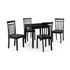 Julian Bowen Rufford Square Extendable Dining Set With 4 Coast Chairs -The Furniture Store 30794357 alt02