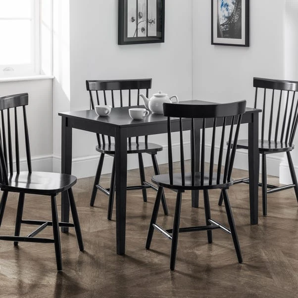 Julian Bowen Torino Set Of 4 Chairs Black 1 Julian Bowen Torino Set Of 4 Chairs Black
