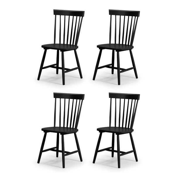 Julian Bowen Torino Set Of 4 Chairs Black 2 Julian Bowen Torino Set Of 4 Chairs Black - Image 2