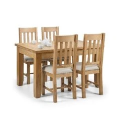 Julian Bowen Astoria Extendable Dining Table Light Oak -The Furniture Store 30794571 alt04