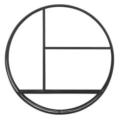 Cedar & Sage Marlo Round Metal Wall Storage Unit -The Furniture Store 30797775 alt02