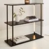 Dunelm Cole Console Table With LED Light Black