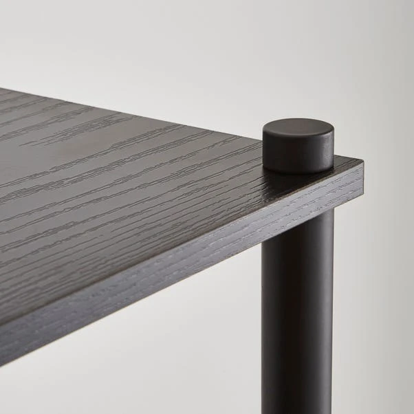 Dunelm Cole Wall Unit With LED Lights Black 3 Dunelm Cole Wall Unit With LED Lights Black - Image 3