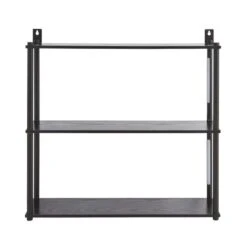 Dunelm Cole Wall Unit With LED Lights Black 10 Dunelm Cole Wall Unit With LED Lights Black -The Furniture Store 30802417 alt04