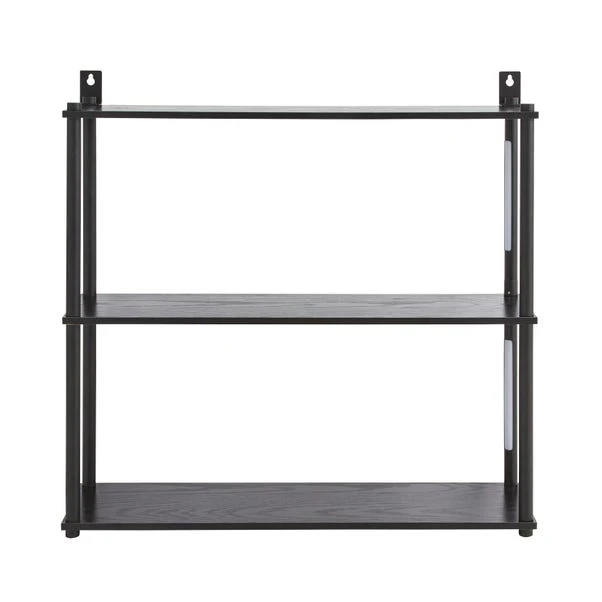 Dunelm Cole Wall Unit With LED Lights Black 5 Dunelm Cole Wall Unit With LED Lights Black - Image 5