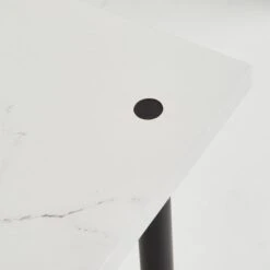 Dunelm Aiko Console Table With 2 LED Lights Black And Faux Marble -The Furniture Store 30802419 alt02