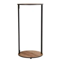 Dunelm Fulton Side Table With LED Lights Rustic Pine -The Furniture Store 30802439 alt04