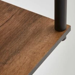 Dunelm Fulton Wall Unit With LED Lights Rustic Pine -The Furniture Store 30802441 alt02