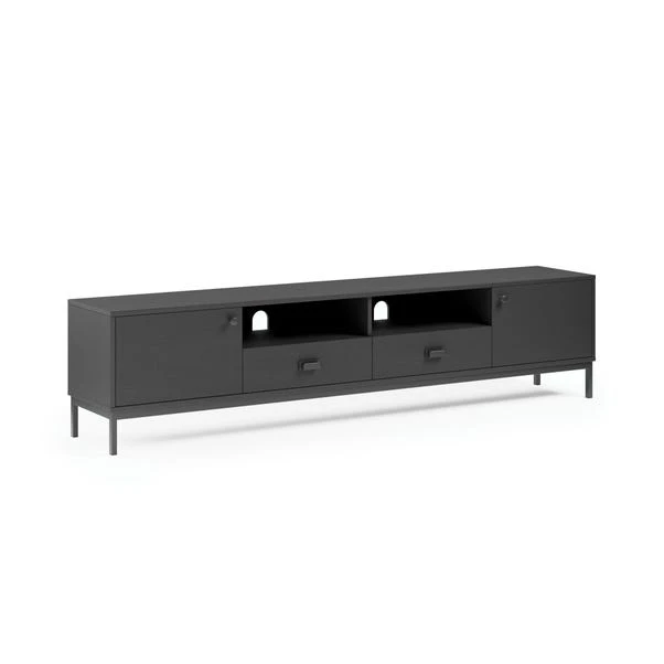 Dunelm Fulton Black Extra Wide TV Unit 2 Dunelm Fulton Black Extra Wide TV Unit - Image 2