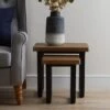 Dunelm Freddie Rustic Wood Effect Nest Of Tables
