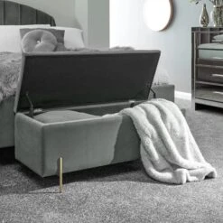 GFW Mystica Velour Ottoman Storage Bench 8 GFW Mystica Velour Ottoman Storage Bench -The Furniture Store 30811452 alt03
