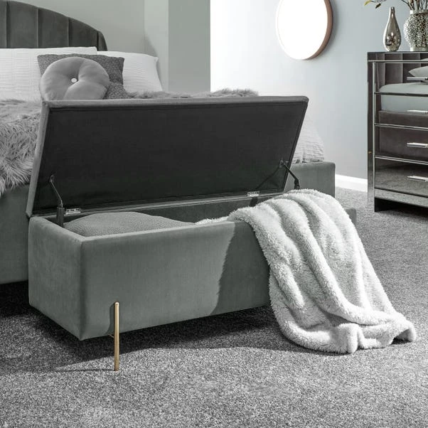 GFW Mystica Velour Ottoman Storage Bench 3 GFW Mystica Velour Ottoman Storage Bench - Image 3