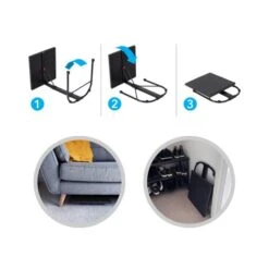 AVF Portable Laptop Side Table, Black -The Furniture Store 30812388 alt03