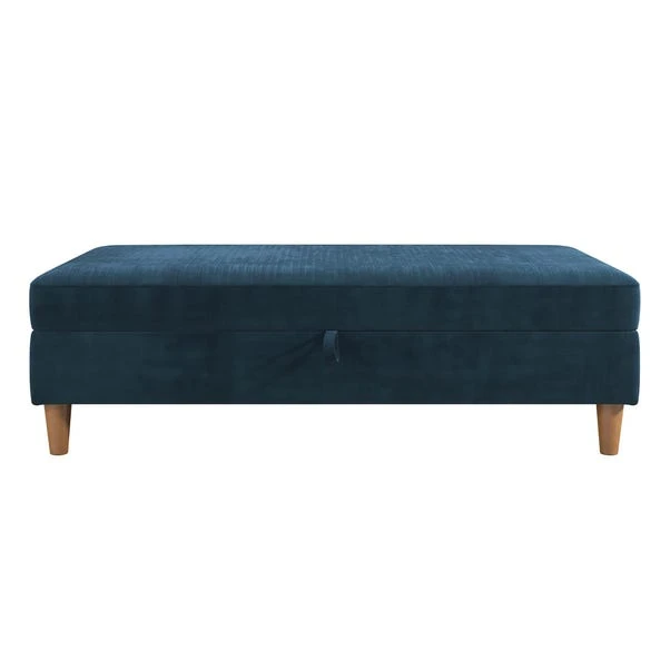 Dorel Hartford Chenille Storage Ottoman 4 Dorel Hartford Chenille Storage Ottoman - Image 4
