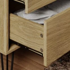 Dunelm Bella 3 Drawer Chest Oak Effect 9 Dunelm Bella 3 Drawer Chest Oak Effect -The Furniture Store 30817124 alt03