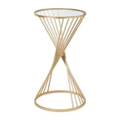 Pacific Lifestyle Pacific Liberty Side Table, Iron & Glass -The Furniture Store 30821672 alt02