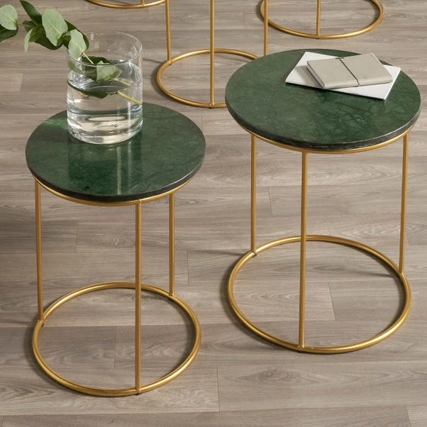 Pacific Lifestyle Pacific Milly Set Of 2 Nest Of Side Tables, Marble 1 Pacific Lifestyle Pacific Milly Set Of 2 Nest Of Side Tables, Marble