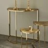 Pacific Lifestyle Pacific Ginko Console Table, Gold Aluminium