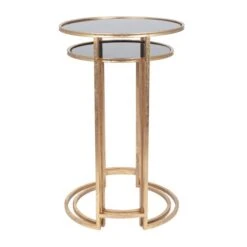 Pacific Lifestyle Pacific Veneziano Set Of 2 Nest Of Tables, Iron & Glass 8 Pacific Lifestyle Pacific Veneziano Set Of 2 Nest Of Tables, Iron & Glass -The Furniture Store 30821749 alt02