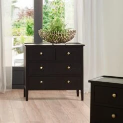 The Furniture Store 18 Pacific Lifestyle Pacific Chelmsford 4 Drawer Chest, Black Painted Pine