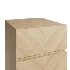 GFW Set Of 2 Taranto 3 Drawer Bedside Tables, Oak Effect -The Furniture Store 30825681 alt03